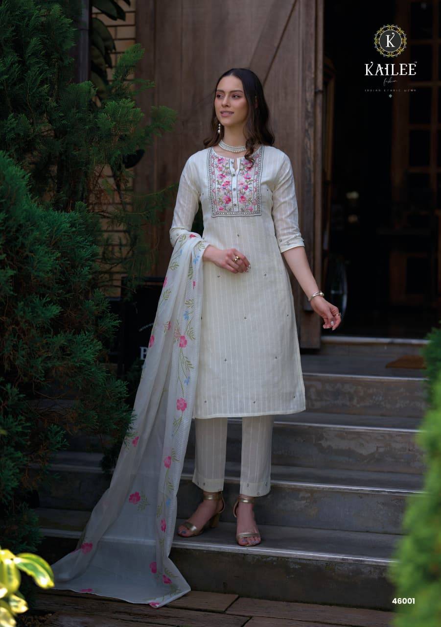 SUMMER GARDEN By KAILEE FASHION 46001 To 46004 Series Stylish Beautiful Colourful PURE COTTON Dresses At Wholesale Price